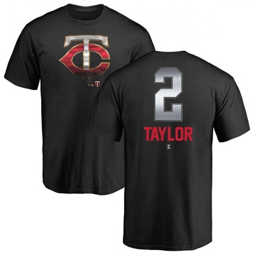 Men's Minnesota Twins Michael Taylor ＃2 Midnight Mascot T-Shirt - Black