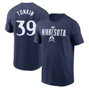 Men's Minnesota Twins Michael Tonkin ＃39 2024 City Connect Graphic Name & Number T-Shirt - Navy