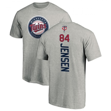 Men's Minnesota Twins Ryan Jensen ＃84 Backer T-Shirt Ash