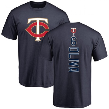 Men's Minnesota Twins Tony Oliva ＃6 Backer T-Shirt - Navy