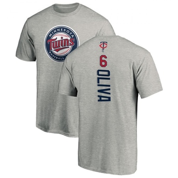 Men's Minnesota Twins Tony Oliva ＃6 Backer T-Shirt Ash