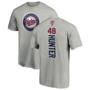 Men's Minnesota Twins Torii Hunter ＃48 Backer T-Shirt Ash