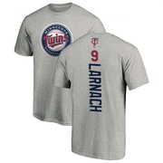 Men's Minnesota Twins Trevor Larnach ＃9 Backer T-Shirt Ash