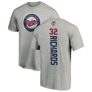 Men's Minnesota Twins Trevor Richards ＃32 Backer T-Shirt Ash