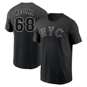 Men's New York Mets Adonis Medina ＃68 2024 City Connect Name & Number T-Shirt - Black