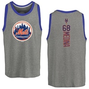 Men's New York Mets Adonis Medina ＃68 Backer Tank Top Ash