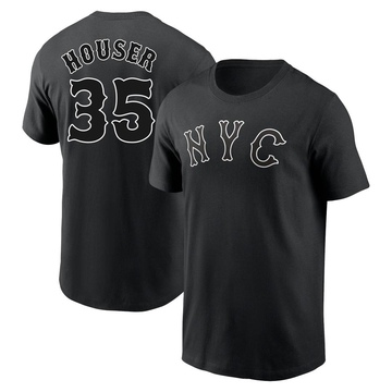 Men's New York Mets Adrian Houser ＃35 2024 City Connect Name & Number T-Shirt - Black