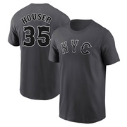 Men's New York Mets Adrian Houser ＃35 Graphite 2024 City Connect Fuse Name & Number T-Shirt