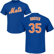 Men's New York Mets Adrian Houser ＃35 Roster Name & Number T-Shirt - Royal