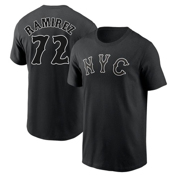 Men's New York Mets Alex Ramirez ＃72 2024 City Connect Name & Number T-Shirt - Black