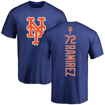 Men's New York Mets Alex Ramirez ＃72 Backer T-Shirt - Royal