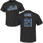 Men's New York Mets Ben Gamel ＃21 Game Ben l Roster Name & Number T-Shirt - Black