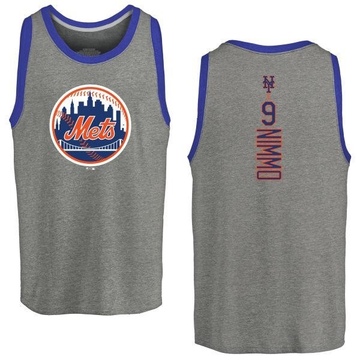 Men's New York Mets Brandon Nimmo ＃9 Backer Tank Top Ash