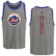 Men's New York Mets Carlos Carrasco ＃59 Backer Tank Top Ash