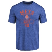 Men's New York Mets Christian Scott ＃45 Base Runner T-Shirt - Royal