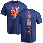 Men's New York Mets Custom ＃00 Backer T-Shirt - Royal