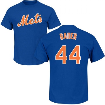 Men's New York Mets Harrison Bader ＃44 Roster Name & Number T-Shirt - Royal