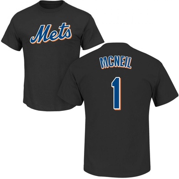 Men's New York Mets Jeff McNeil ＃1 Roster Name & Number T-Shirt - Black