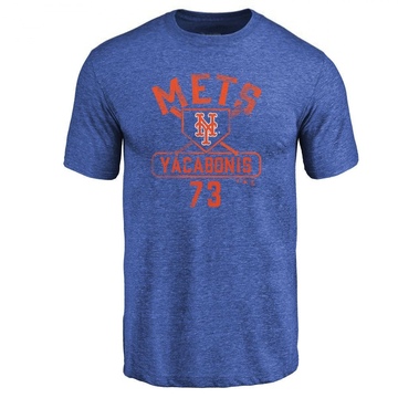 Men's New York Mets Jimmy Yacabonis ＃73 Base Runner T-Shirt - Royal