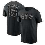 Men's New York Mets Joey Wendle ＃13 2024 City Connect Name & Number T-Shirt - Black