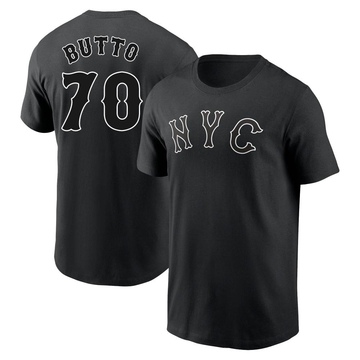 Men's New York Mets Jose Butto ＃70 2024 City Connect Name & Number T-Shirt - Black