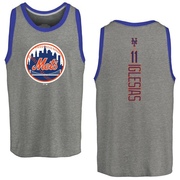 Men's New York Mets Jose Iglesias ＃11 Backer Tank Top Ash