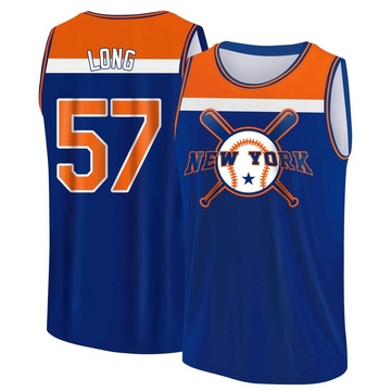 Men's New York Mets Kevin Long ＃57 Legend Baseball Tank Top - Royal/Orange