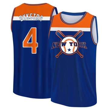 Men's New York Mets Lenny Dykstra ＃4 Legend Baseball Tank Top - Royal/Orange