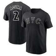 Men's New York Mets Luisangel Acuna ＃2 2024 City Connect Name & Number T-Shirt - Black