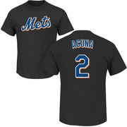 Men's New York Mets Luisangel Acuna ＃2 Roster Name & Number T-Shirt - Black