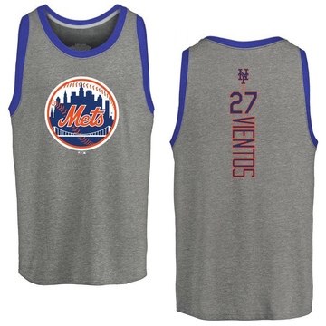 Men's New York Mets Mark Vientos ＃27 Backer Tank Top Ash