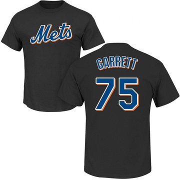 Men's New York Mets Reed Garrett ＃75 Roster Name & Number T-Shirt - Black