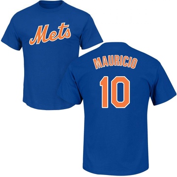 Men's New York Mets Ronny Mauricio ＃10 Roster Name & Number T-Shirt - Royal