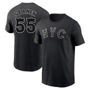 Men's New York Mets Ryne Stanek ＃55 2024 City Connect Name & Number T-Shirt - Black