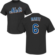 Men's New York Mets Starling Marte ＃6 Roster Name & Number T-Shirt - Black