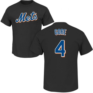 Men's New York Mets Terrance Gore ＃4 Roster Name & Number T-Shirt - Black