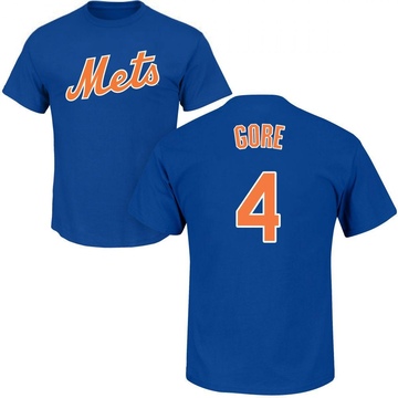 Men's New York Mets Terrance Gore ＃4 Roster Name & Number T-Shirt - Royal