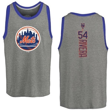 Men's New York Mets T.J. Rivera ＃54 Backer Tank Top Ash