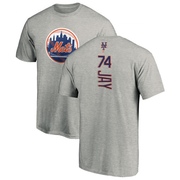 Men's New York Mets Tyler Jay ＃74 Backer T-Shirt Ash