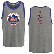 Men's New York Mets Tyler Jay ＃74 Backer Tank Top Ash