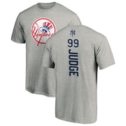 Men's New York Yankees Aaron Judge ＃99 Backer T-Shirt Ash