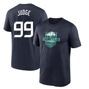 Men's New York Yankees Aaron Judge ＃99 Game 2023 All-Star Outdoors Local Legend Name & Number T-Shirt - Navy