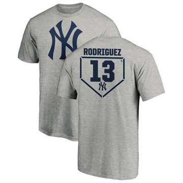 Men's New York Yankees Alex Rodriguez ＃13 RBI T-Shirt Heathered - Gray