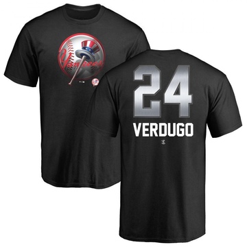 Men's New York Yankees Alex Verdugo ＃24 Midnight Mascot T-Shirt - Black