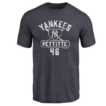 Men's New York Yankees Andy Pettitte ＃46 Base Runner T-Shirt - Navy