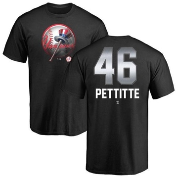 Men's New York Yankees Andy Pettitte ＃46 Midnight Mascot T-Shirt - Black