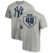 Men's New York Yankees Anthony Rizzo ＃48 RBI T-Shirt Heathered - Gray