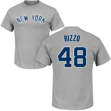 Men's New York Yankees Anthony Rizzo ＃48 Roster Name & Number T-Shirt - Gray