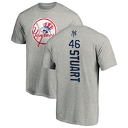 Men's New York Yankees Baron Stuart ＃46 Backer T-Shirt Ash