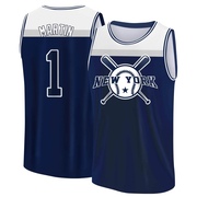 Men's New York Yankees Billy Martin ＃1 Legend Baseball Tank Top - Navy/White